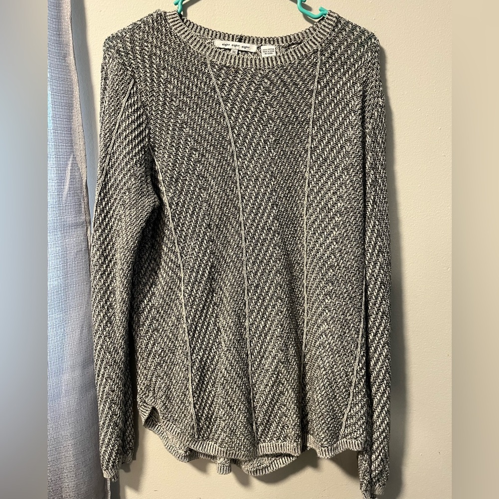 Eight Eight Eight Black and White Women's Sweater